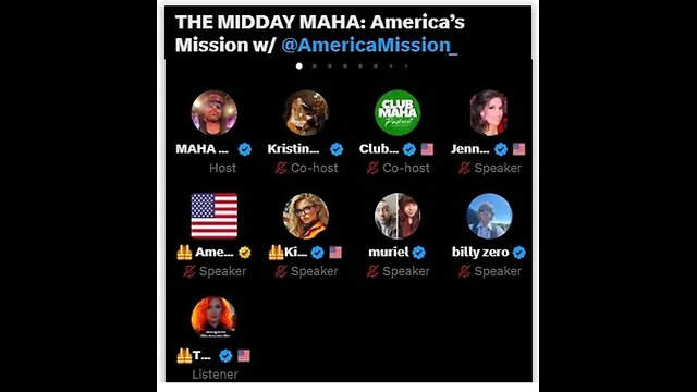 AMRewind of The Midday MAHA - Replay of XSpace with Guest America Mission