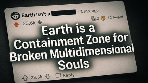 It’s a Prison for Failed Multidimensional Beings?