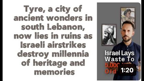 "Israeli Airstrikes Decimate Ancient Lebanese City of Tyre"