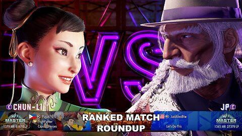 Kuya Kalbo SF6 Ranked Match Roundup. Chun Li Master Rank [Hori Fight Stick]