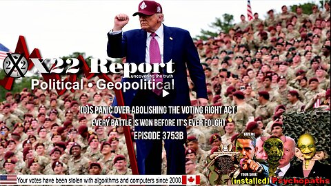 Ep 3753b-[D]s Panic Over Abolishing The Voting Right Act,Every Battle Is Won Before It’s Ever Fought