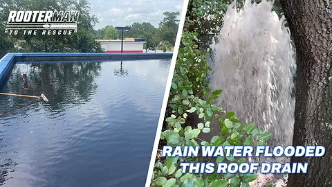Hydro Jetting a Clogged Roof Drain | Standing Water Cleared Fast