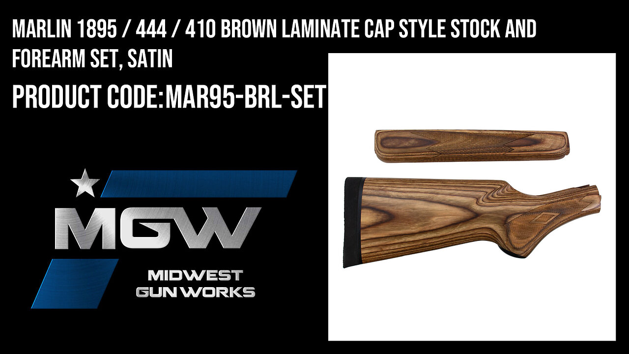 Marlin 1895 / 444 / 410 Brown Laminate Cap Style Stock and Forearm Set, Satin - MAR95-BRL-SET