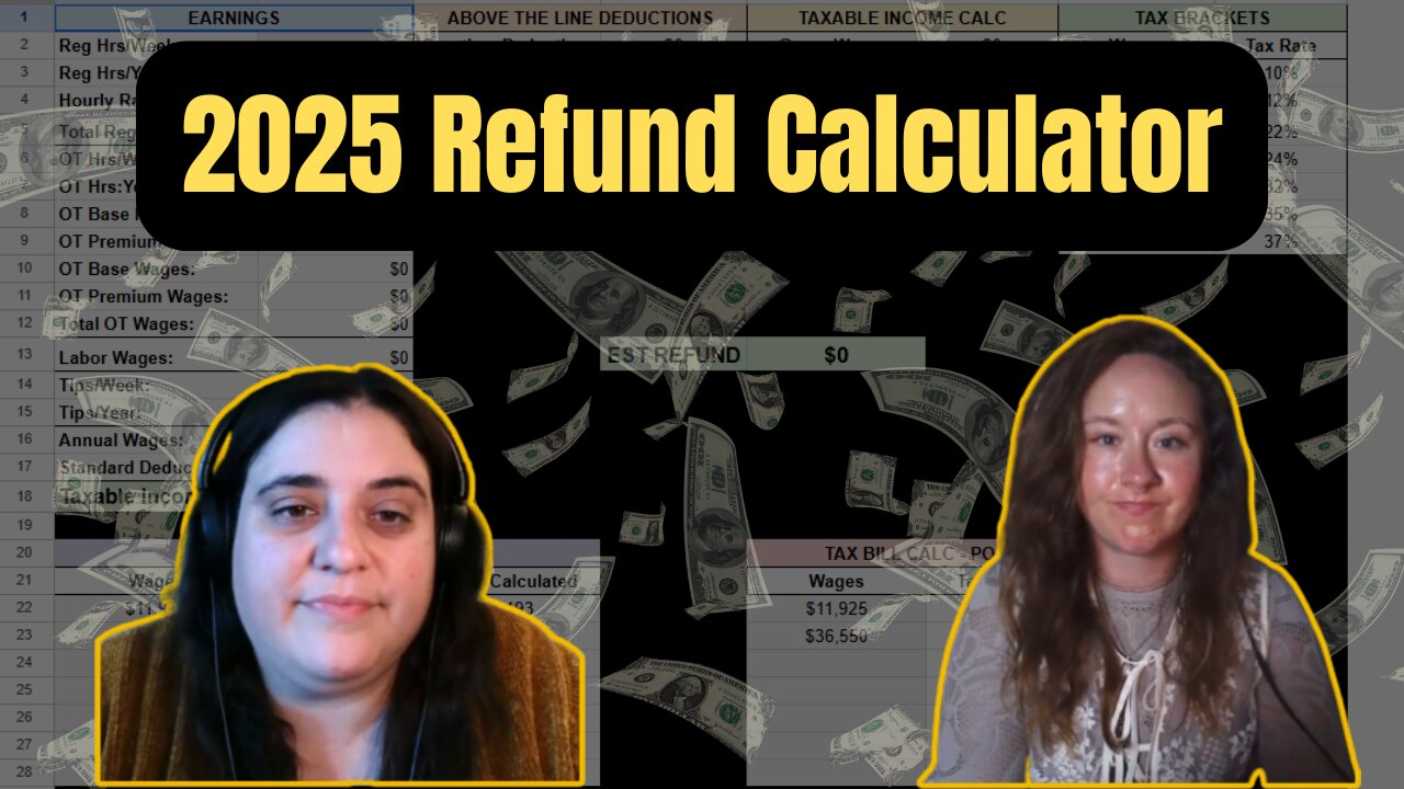 No Tax on Overtime & No Tax Tips 2025 | Deduction Examples + Free Refund Calculator