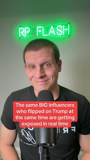 The same BIG influencers who flipped on Trump at the same time are getting exposed