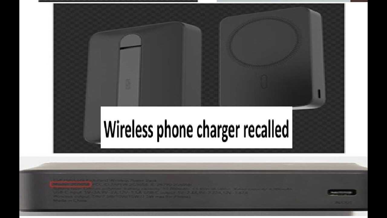 Wireless phone charger recalled ESR Halolock