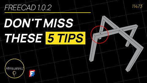 🚀 5 FreeCAD Tips You MUST Know - FreeCAD Tutorial - FreeCAD Tips - FreeCAD Manual