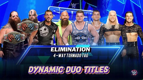 WWE 2k23 4WayElminiationTag WarRaiders(c) vs DIY vs CreedBrothers vs PrettyDeadley DynamicDuoTitle