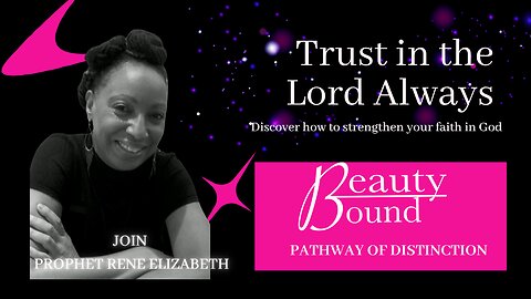 TRUST IN THE LORD ALWAYS