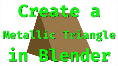 Create a Stunning Metallic Triangle in Blender with Python API and Display it in Your Browser!
