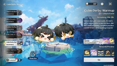 Cubie Derby: Warmup Event - Wuthering Waves - Version 2.3