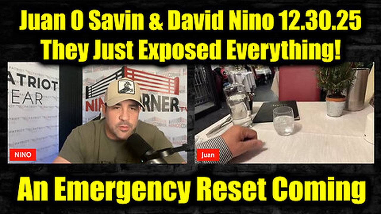 Juan O' Savin & David Nino Rodriguez: 12.30.25 - They Just Exposed Everything!