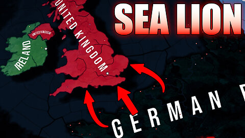 IF Sea Lion Happen in WW2? - Hoi4 Timelapse