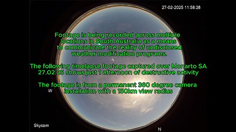 Undisclosed Weather modification : Monarto SA : 27.02.25