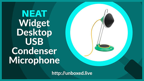 NEAT Widget Desktop USB Condenser Microphone - PLUGHITZ Live Unboxed