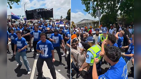 Christian group performs haka to block Sikh parade in Auckland ‘This is New Zealand’