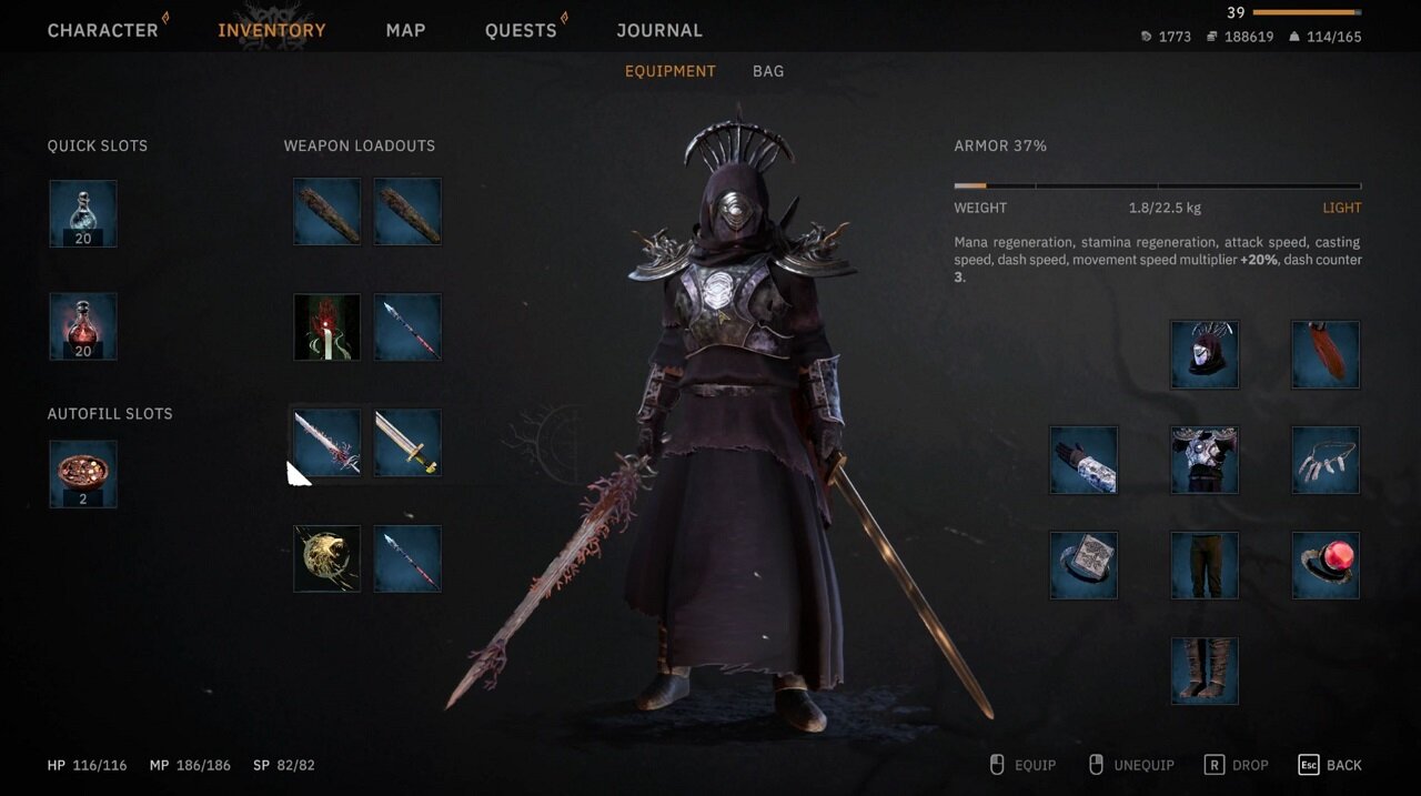 Tainted Grail: The Fall of Avalon - Spellsword / Juggernaut build