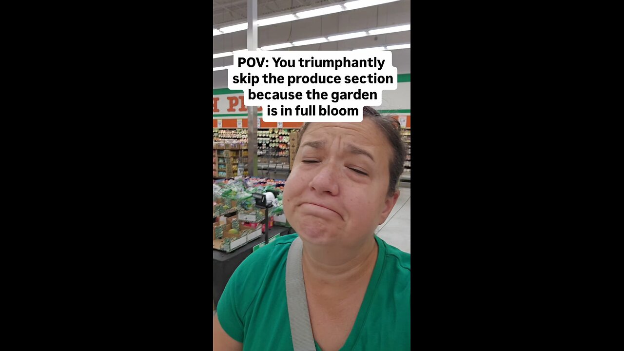 Urban homesteaders at the grocery store in the summer 😂
