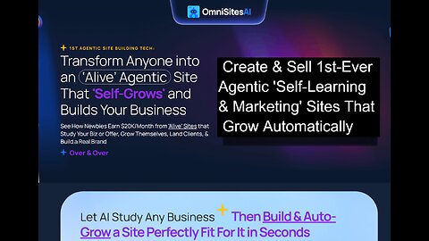 OmniSitesAI Demo Review: Build and Sell the First Agentic Self-Learning Marketing Sites
