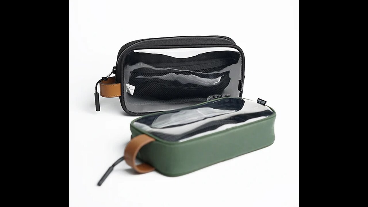 Waterproof Portable Travel Bag, with Multiple Compartments and Large Capacity, for Cosmetics,Brushes