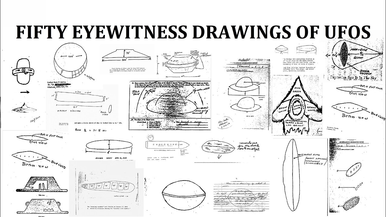 FIFTY EYEWITNESS DRAWINGS OF UFOS