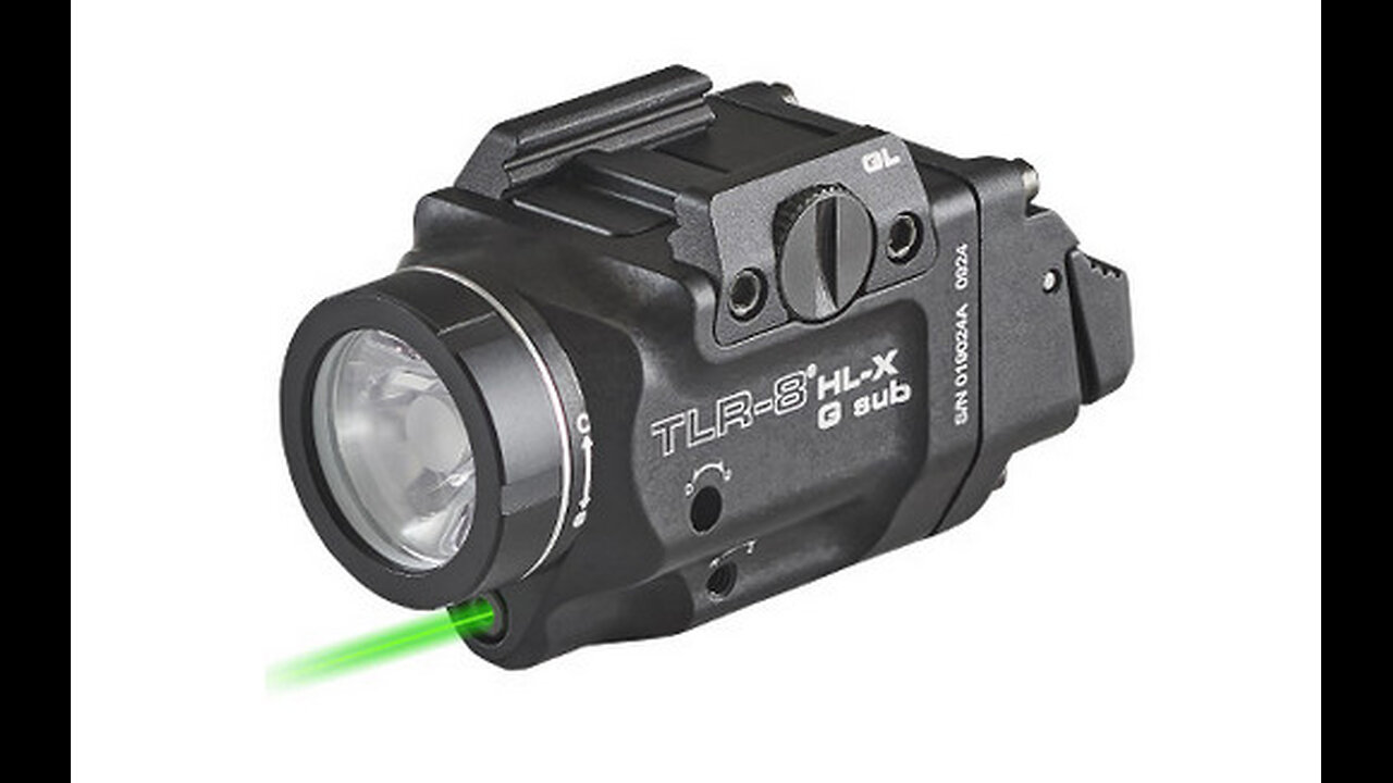 1,000 Lumens Light & Green Laser Combo - TLR 8 HL X G sub - The BEST Streamlight has!