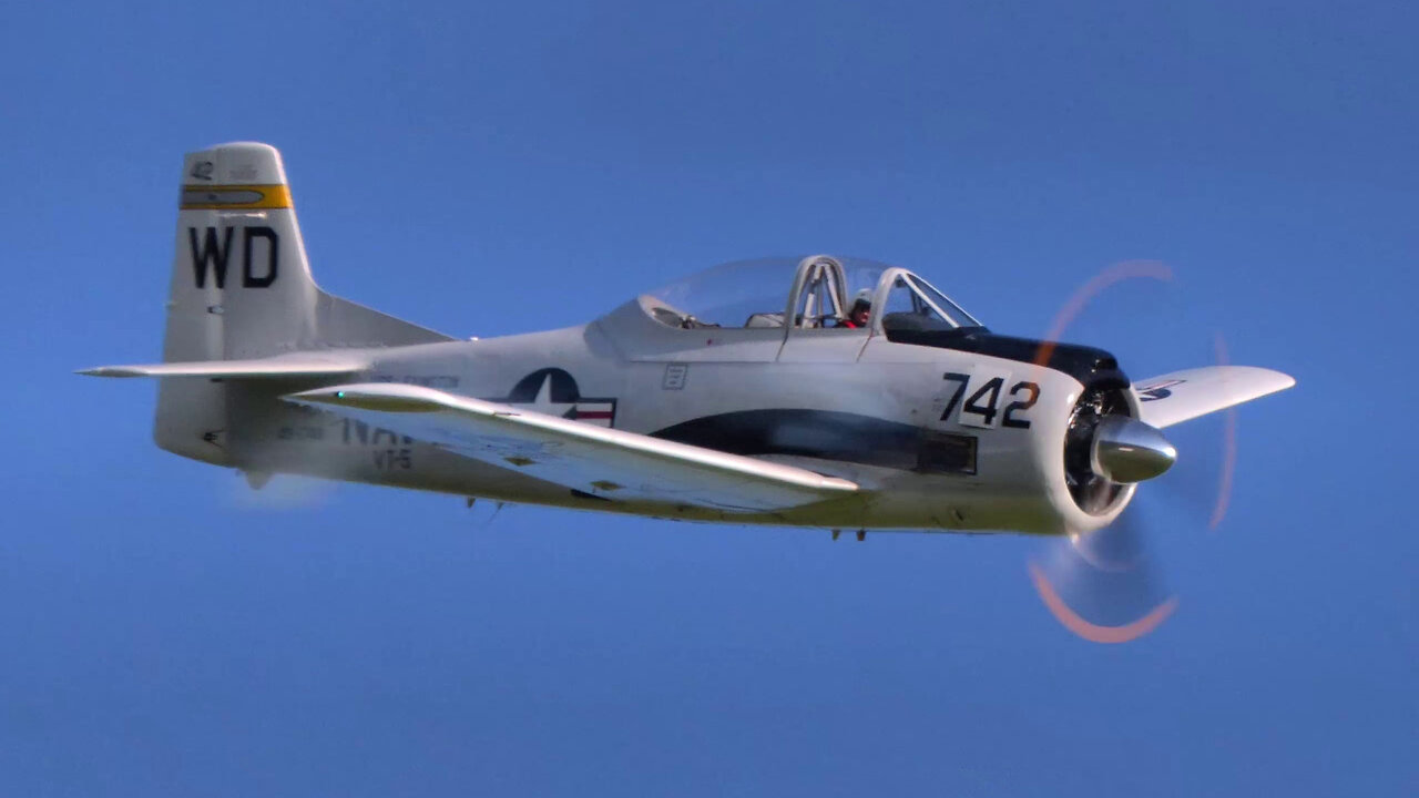 T-28 Trojan Airshow Action at EDSA! Cockpit View + Full Display with Pilot Guido Voss