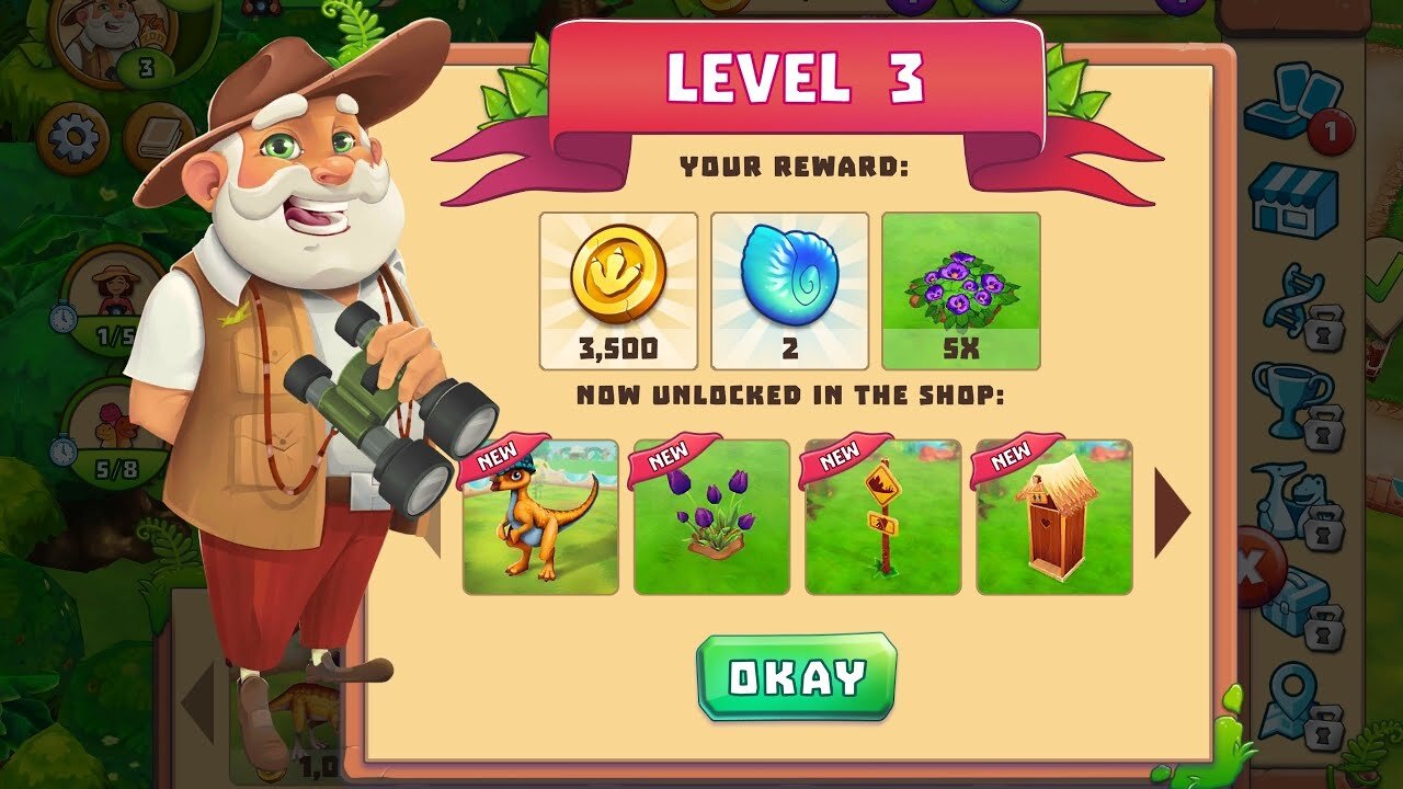 Dinosaur Park Primeval Zoo Level 2 gameplay