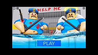 WATER MODE! MAD BARRY UPDATE! BARRY'S PRISON RUN! Full game (#Obby) #Roblox