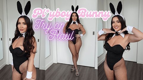 4K HOT GIRL MODELLING PLYBOY BUNNY TRY ON HAUL