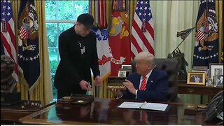 Trump Gifts Elon Musk A Golden Presidential White House Key For His Service
