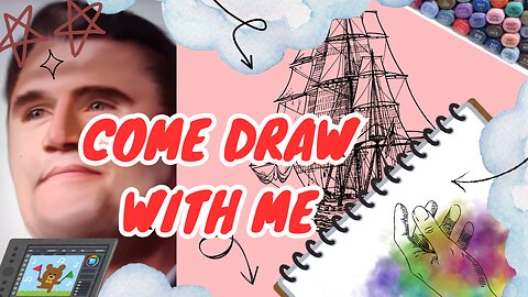 come draw with me| art compilation @Charlie kirk