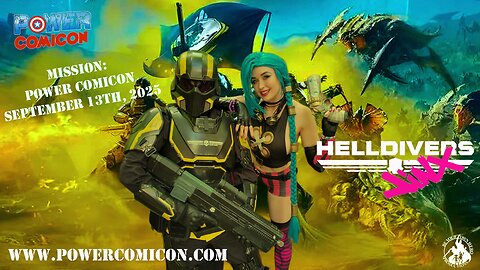 Power Comicon September 2025 Promotion (Helldivers/Jinx (Arcane) Parody)
