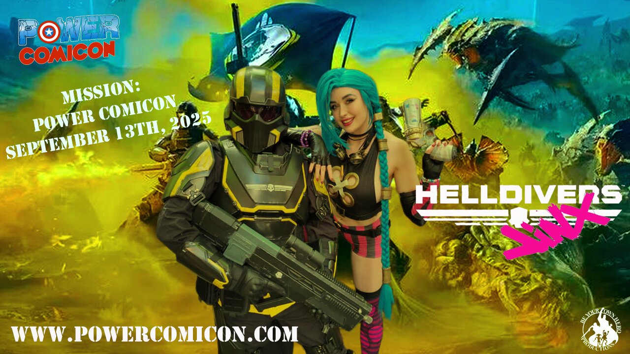 Power Comicon September 2025 Promotion (Helldivers/Jinx (Arcane) Parody)