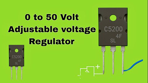 DIY Adjustable Power Supply | C5200 Voltage Regulator Circuit.