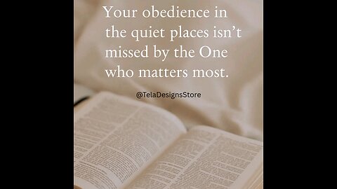 When Obedience Is Quiet… But Heaven Notices