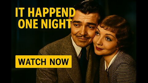 It Happened One Night (1934) | Clark Gable & Claudette Colbert | Full Classic Movie