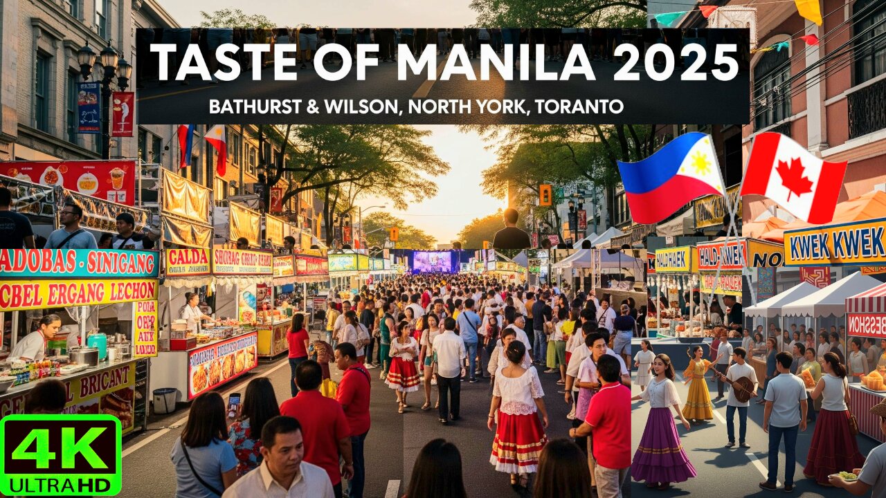 【4K】Toronto Taste of Manila 2025 🇵🇭 Little Manila Street Food Canada 🇨🇦