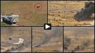 Northern Mali: Russian BTR-82A destroys motorized gangs of militants