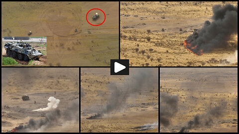 Northern Mali: Russian BTR-82A destroys motorized gangs of militants