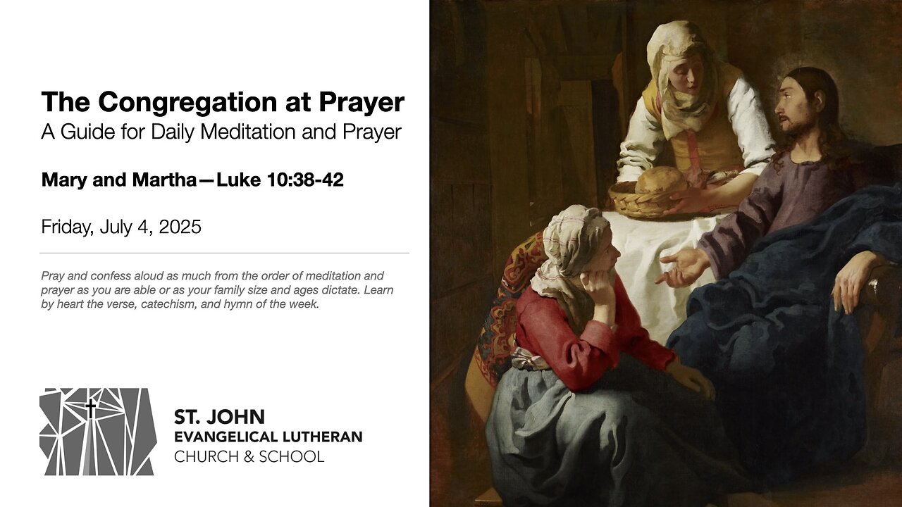Mary and Martha—Luke 10:38-42