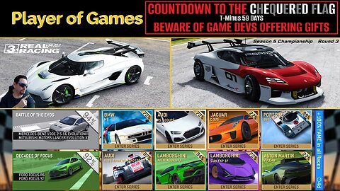 COUNTDOWN TO THE CHEQUERED FLAG|Real Racing 3|T-Minus 59 DAYS|BEWARE OF GAME DEVS OFFERING GIFTS