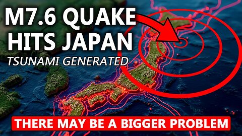 POWERFUL M7.6 EARTHQUAKE STRIKES JAPAN TRIGGERING TSUNAMI 🌊 An Even Bigger Quake Could Be Coming