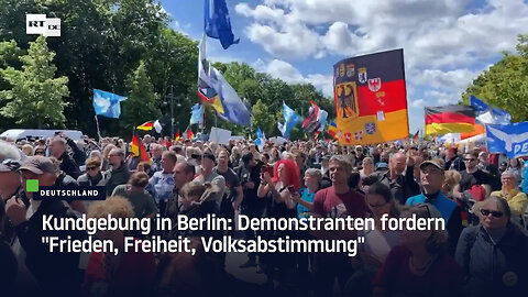 Kundgebung in Berlin: Initiative "Deutschland steht auf" mobilisiert für Frieden
