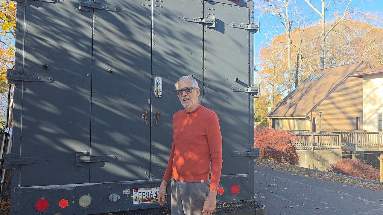 RV Faux Marble Rear Doors