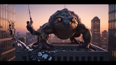 GIANT Mutant Frog Takes Ex-Marine on Wild Mid-Air Ride! 🐸💥