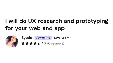I will do UX research and prototyping for your web and app