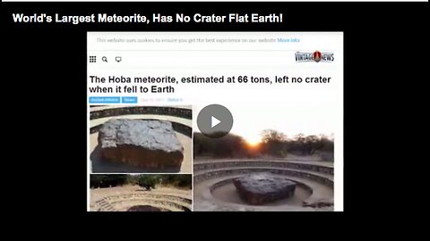 "Hoba Meteorite: Earth Impact Without Leaving a Crater"