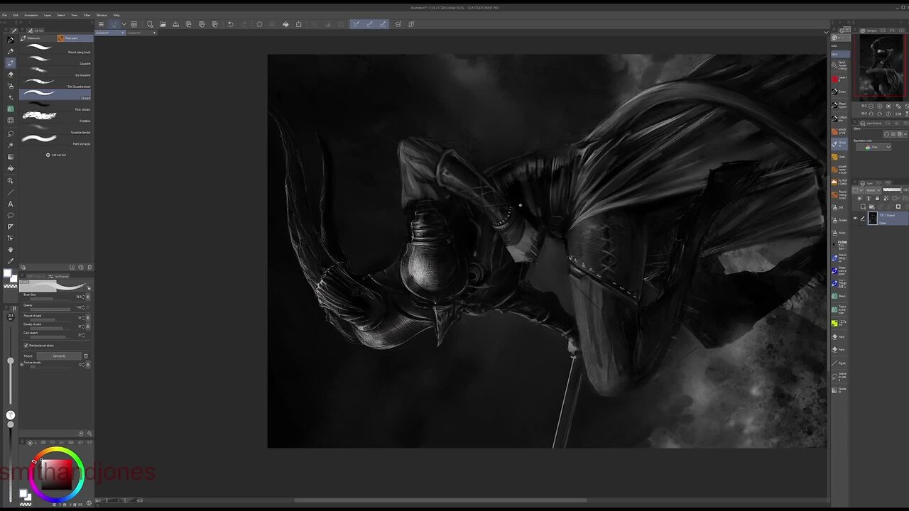 sketching in clipstuido
