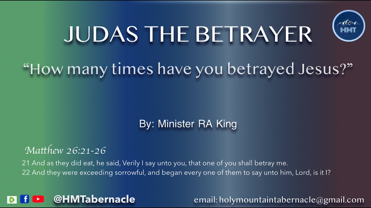 JUDAS THE BETRAYER?